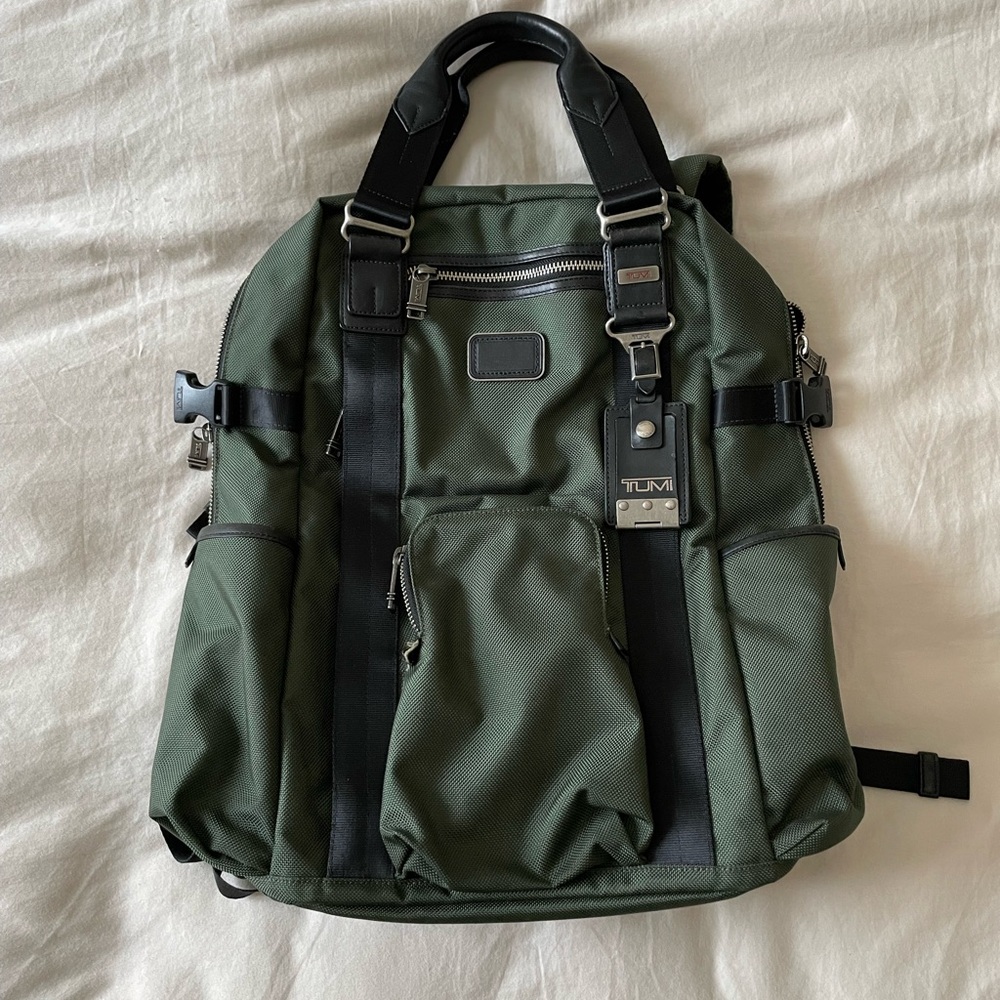Tumi Lejeune backpack green